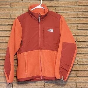 Orange North Face Fleece